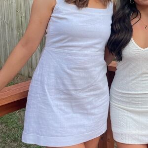 Abercrombie and Fitch White Linen Dress
